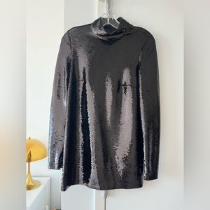 TOM FORD Black Sequin Mini Dress, Size: XS | US2, IT38